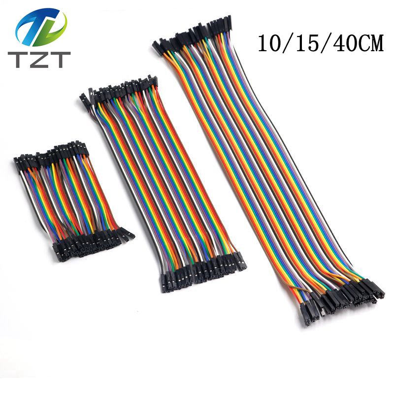 TZT Dupont Line 10cm/15cm/40cm Male to Male + Female to Male and Female to Female Jumper Wire Dupont Cable for arduino DIY KIT