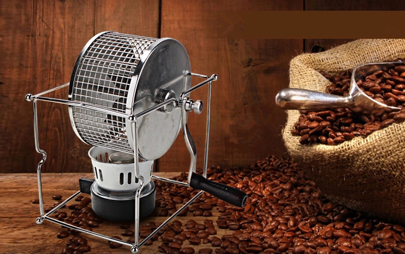 Household small coffee beans baking machine mini hand crank coffee beans roaster for home