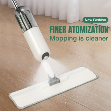 360° Spray Flat Mop Handle Floor Mop with Reusable Microfiber Pads Mop for Home Kitchen Wood floor Ceramic Tiles Cleaning