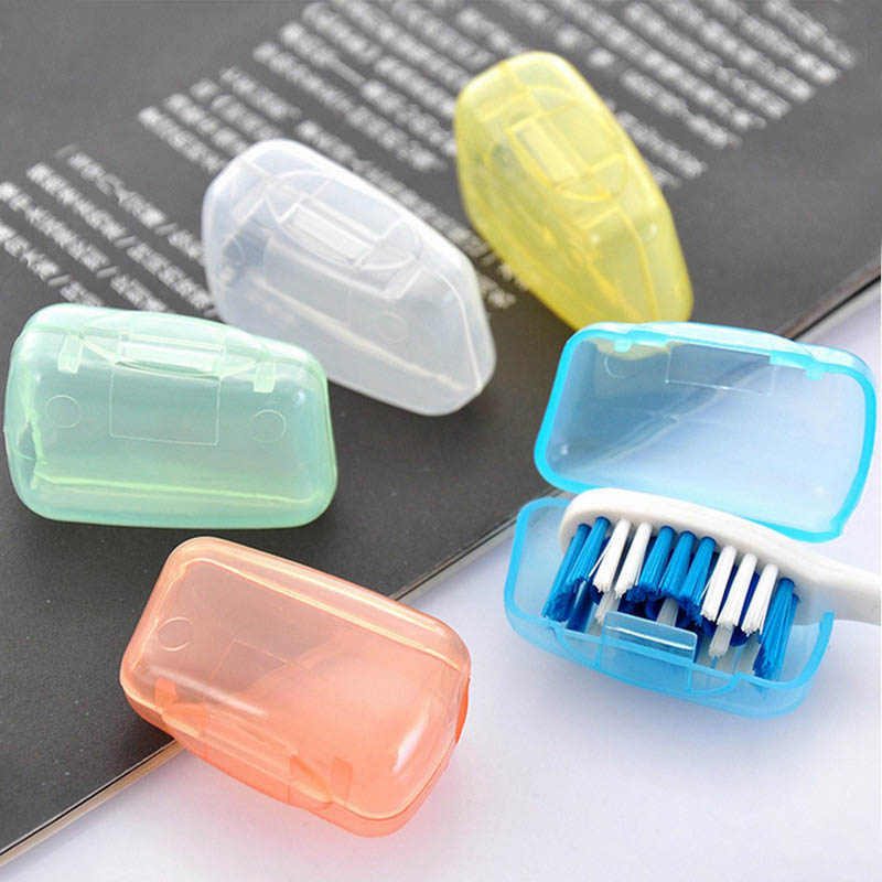 5Pcs/set Colorful Portable Travel Toothbrush Head Cover Storage Hiking Camping Portable Brush Cap Shell
