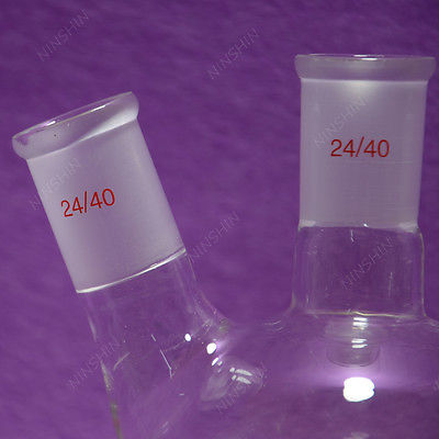 500ml,3 Neck,24/40,Round Bottom Glass Flask,Three Necks Lab Bottle,Heavy Wall