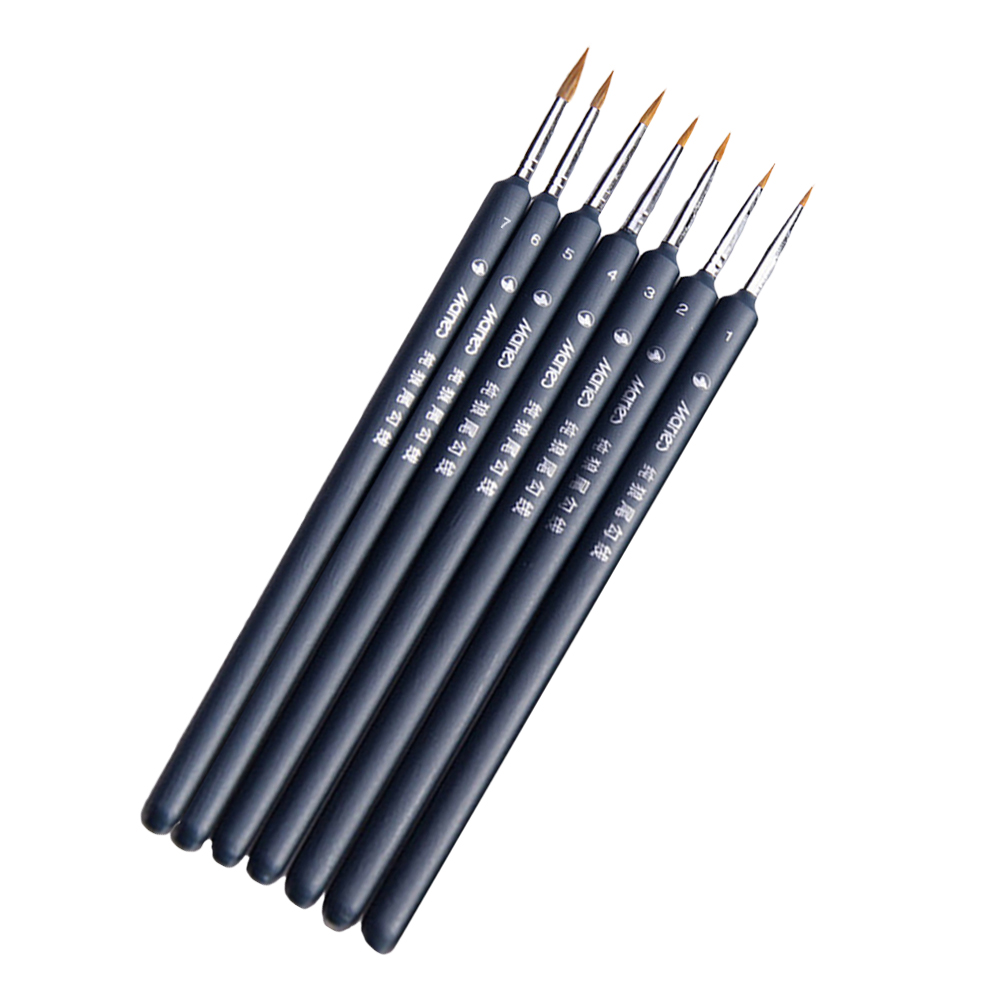 Professional Paint Brush Wolf Fine Painting Pen Nylon Hair Brush Sets Detail Painting Drawing Line Pen Brush Art Paint Supplies