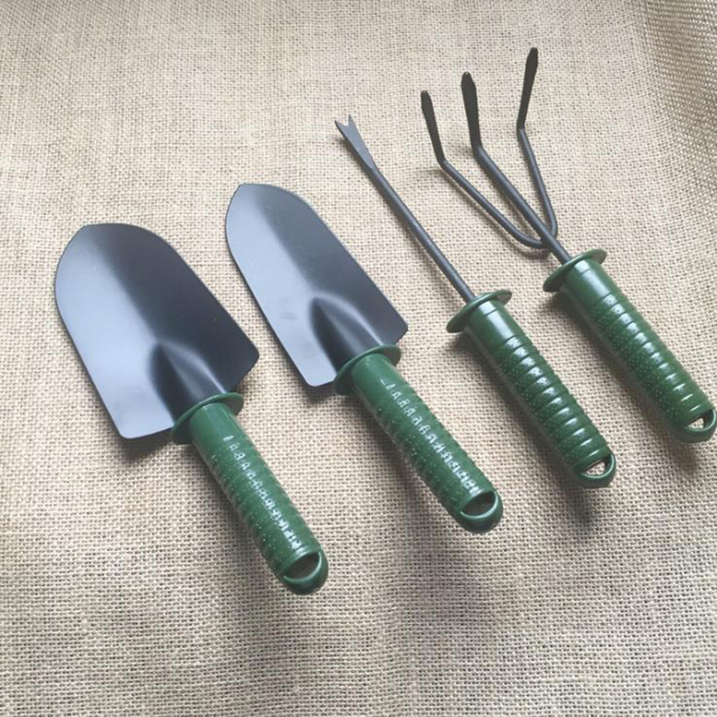 4pcs Mini Shovel Rake Garden Plant Tool Set With Wooden Handle Gardening Tools Small Harrow Spade Shovel Garden Tools