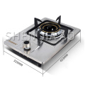 single-burner dual-use gas stove, natural gas cooktops liquefied gas stove, desktop fire-concentrating stove stainless steel