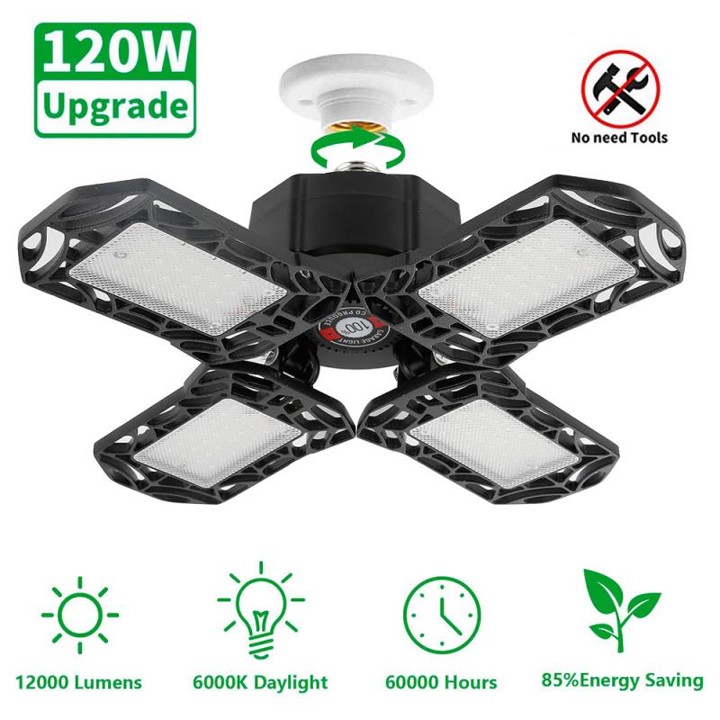 Super Bright E26/E27 120 W Led High Bay Light Garage Lamp 85-265 V Waterproof Ip65 Industrial Lighting 12000lm For Warehouses