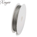 XINYAO 1roll/lot 0.3-0.8mm Dia Stainless Steel Wire Beading Wire Thread Cord for DIY Jewelry Findings Making Accessories F7585