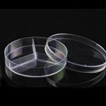 Free shipping10pcs/lot Plastic petri dish with cover 90mm separated in three vents