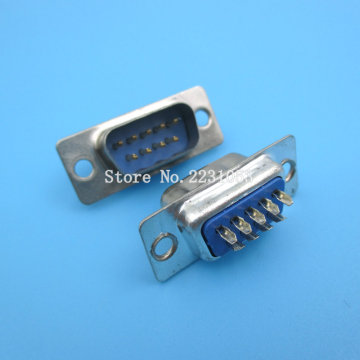 10pcs/lot Computer DB9 Male to Solder Type Adapter Connectors RS232 DB9-Male Socket