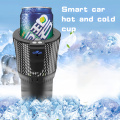 12V Smart Car Hot and Cold Cup Freezing Heating Portable Hot Cup Drink Holder Beverage Can Cooler Freezer Home Office Traveling
