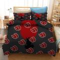 Japan Anime Naruto Akatsuki Bedding Sets Fashion Duvet Cover Set Single Double Queen King Bedclothes Pillowcase Kids Quilt cover