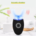 360 Degree Wireless USB Charging U Type Lazy Automatic Sonic Silicone Electric Toothbrush Teeth Whitening Cleaning Tool Brush