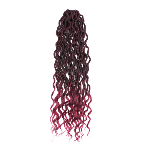 Wavy Faux Locs Ombre Goddess Locs Crochet Hair Supplier, Supply Various Wavy Faux Locs Ombre Goddess Locs Crochet Hair of High Quality