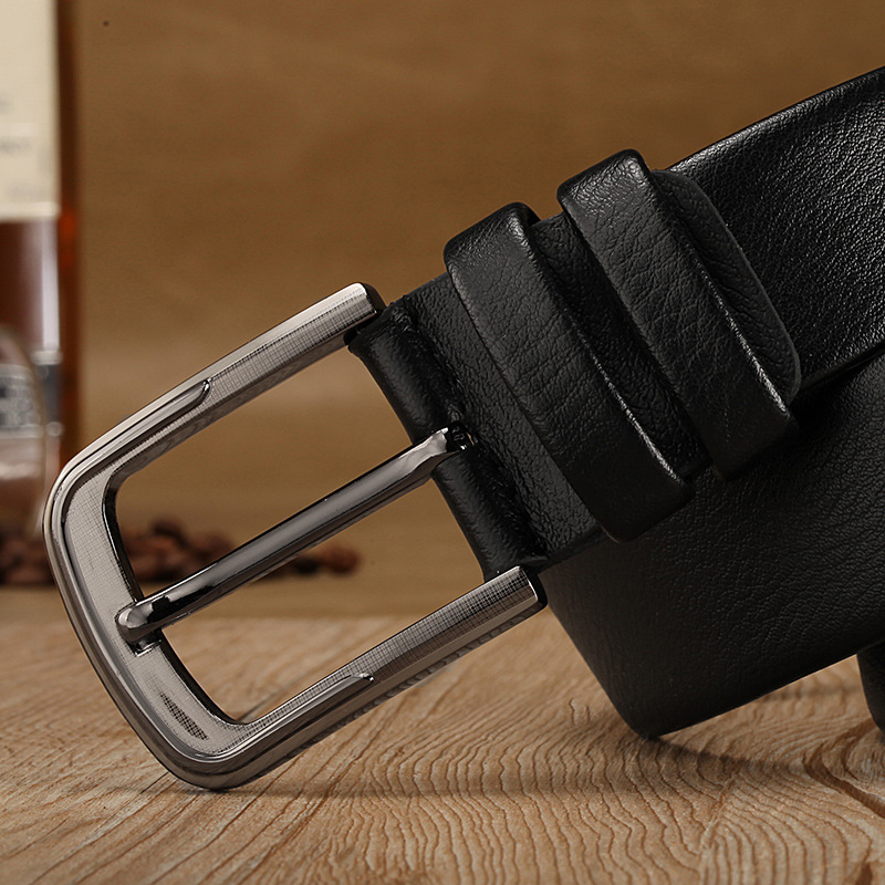 New Designer Belts Men High Quality Luxury Brand Leather Belt Pin Buckle Black Business Trouser Strap Cinturones Hombre Cinto