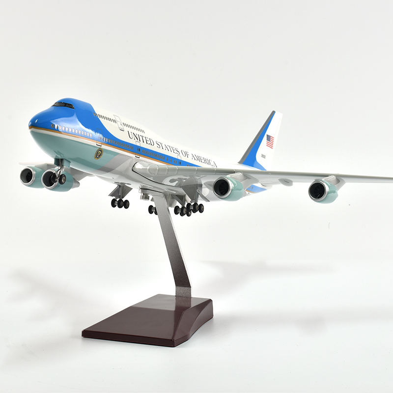 JASON TUTU 46cm UNITED STATES OF AMERICA Air Force One Boeing 747 Plane Model Airplane Model Aircraft Model 1/160 Scale Diecast
