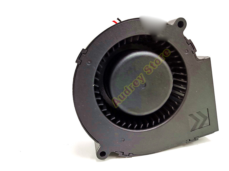 4200rpm 12W DC12V 1A Double ball bearing 9733 big volume: 9.7cm Centrifugal turbine air blower Cooling fan