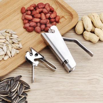 Stainless Steel Melon Seeds Opener Clamp Peeler Walnut Pine Peanut Sheller Folder Kitchen Nut Cracker Tool Accessories