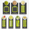 Multifunctional Vegetable Cutter 7Dicing Blades Mandoline Slicer Carrots Peeler Potato Cheese Grater Chopper Kitchen Accessories