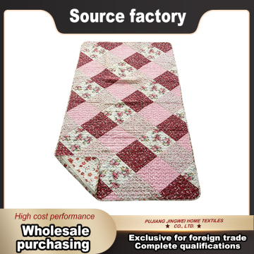 Patchwork Non Slip Sofa Mat in Floral Design