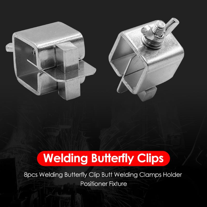 8pcs Stainless Steel Butterfly Valve Welding Clamps Holder Positioner Fixture Weld Holders Tool Alignment Positioner Dropship