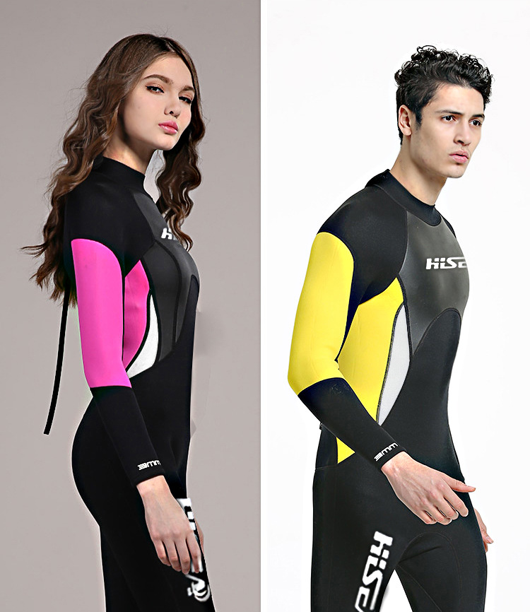 Hisea 3mm Neoprene Wetsuit Swimsuit Equipent For Diving Scuba Swimming Surfing Spearfishing Suit Triathlon Wetsuit
