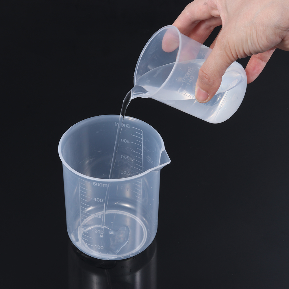 Laboratory Beaker Measuring Cup Transparent Mug Pour Spout Liquid Jug Graduated cup Measurement Tool Kitchen Baking Supplies