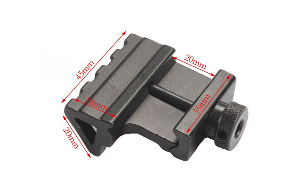 Tactical Hunting Curve Underside Lead Rail DIY Rifle/Scope Picatinny /Weaver Adapter Mount Base 100mm with Screws 1-0014