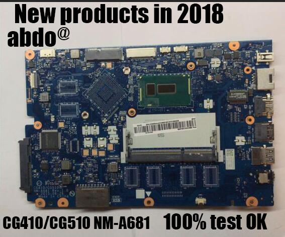 abdo CG410/CG510 NM-A681 motherboard for Lenovo 100-15IBD B50-50 notebook motherboard CPU i5 5200U DDR3 100% test work