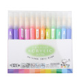 KBX 12 Colors Acrylic Paint Marker Pen waterproof painting highlighter pen Sketch Marker For graffiti body Artist DIY Stationery