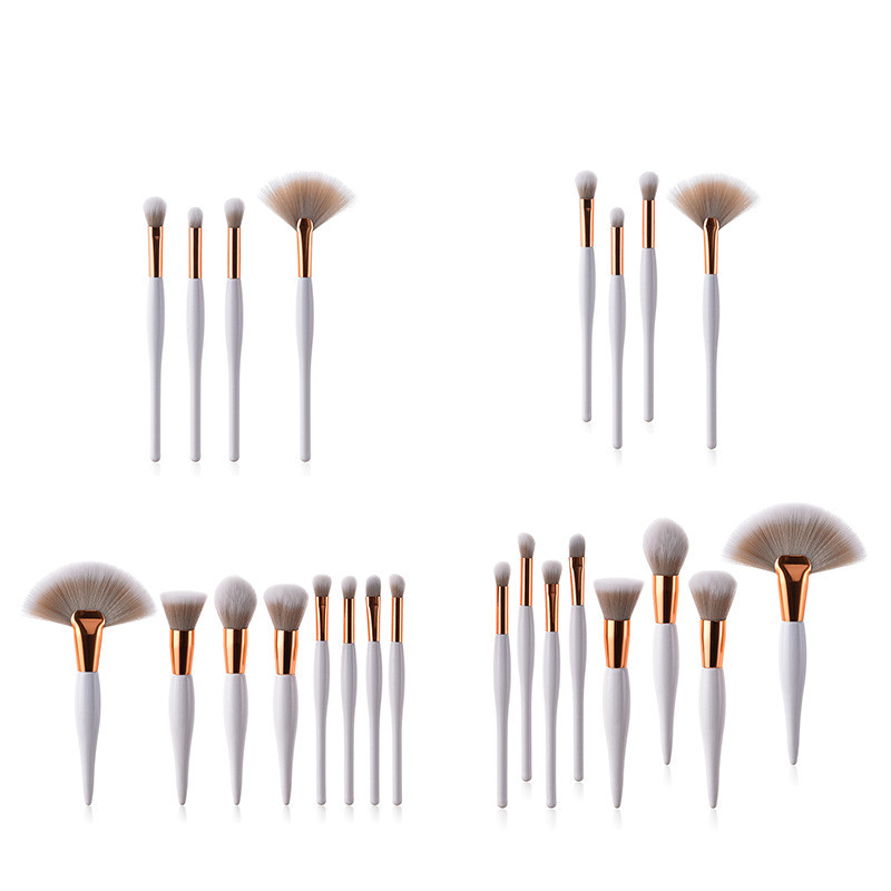 4/8 Pcs Makeup Brush Kit Soft Synthetic Hair Wood Handle Makeup Brushes Foundation Powder Blush Eyeshadow Cosmetic Makeup Tool