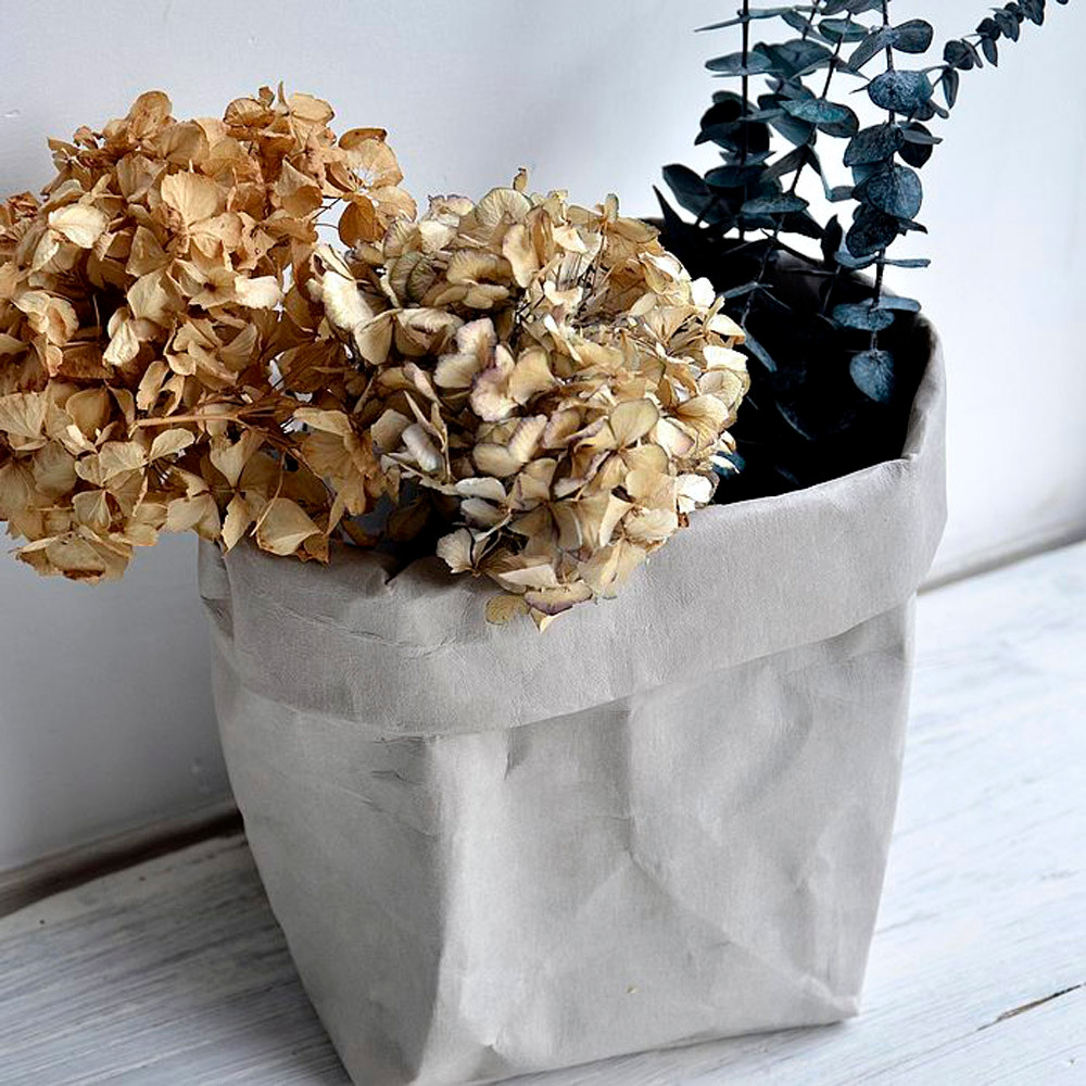 HAICAR Washable Kraft Paper Bag Plant Flowers Pots Multifunction Home Storage Bag Reuse Environmentally friendly bag