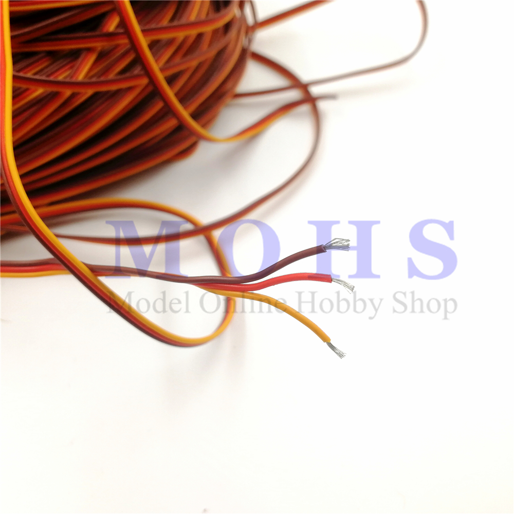 5meter/10meter B/R/W B/R/O 26 awg 30cores servo lead extension cable servo extended cable wire cable for servo extension