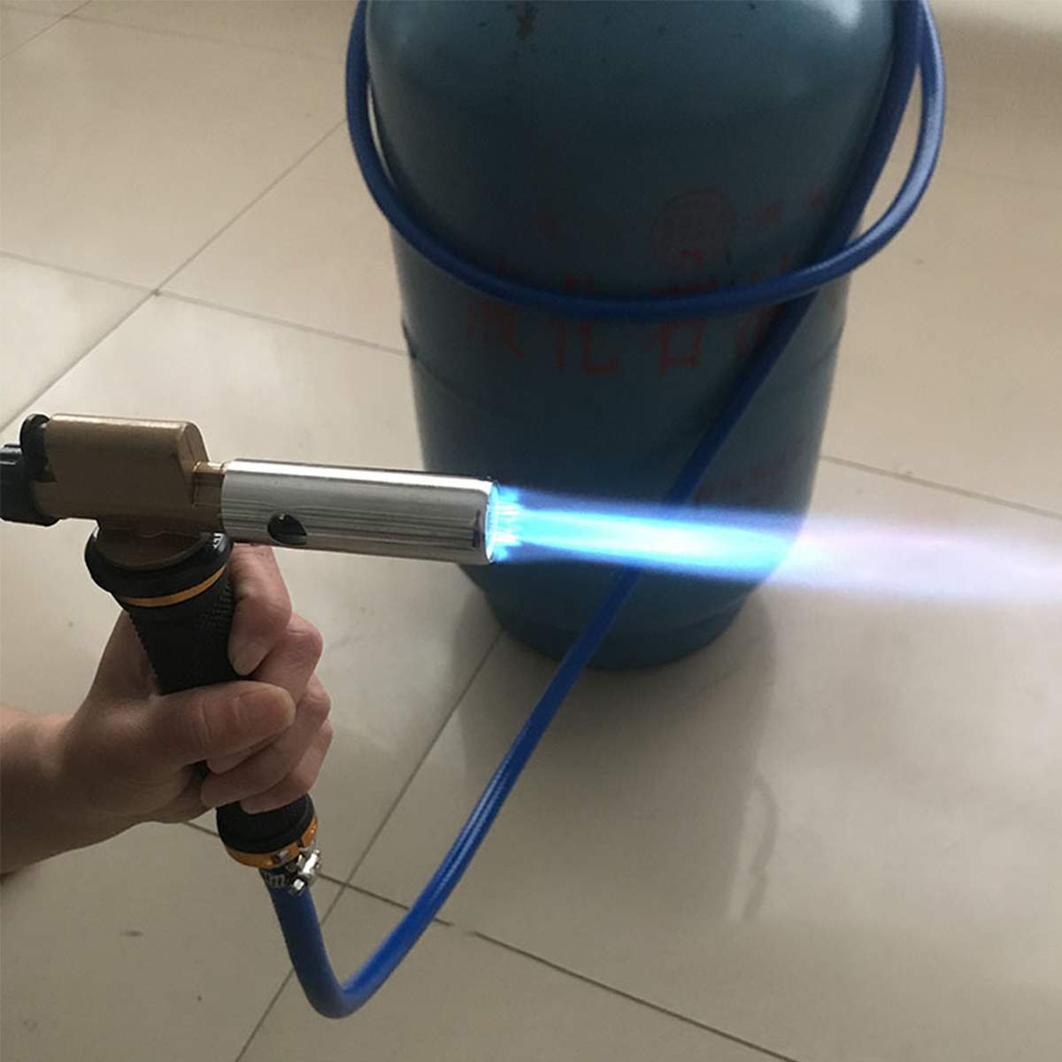 Liquefied Propane Gas Electronic Ignition Welding Gun Torch Machine Equipment with 2.5M Hose for Soldering Weld Cooking Heating