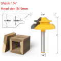 1/4" Shank 45 Degree Woodworking Drill Tenon Cutter Woodwork Milling Woodworker Lock Miter Router Bit