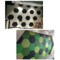 One box 10pcs Creativity acoustic panels Hexagon acoustic treatment panels Eco-friendly Polyester Material acoustic wall panels