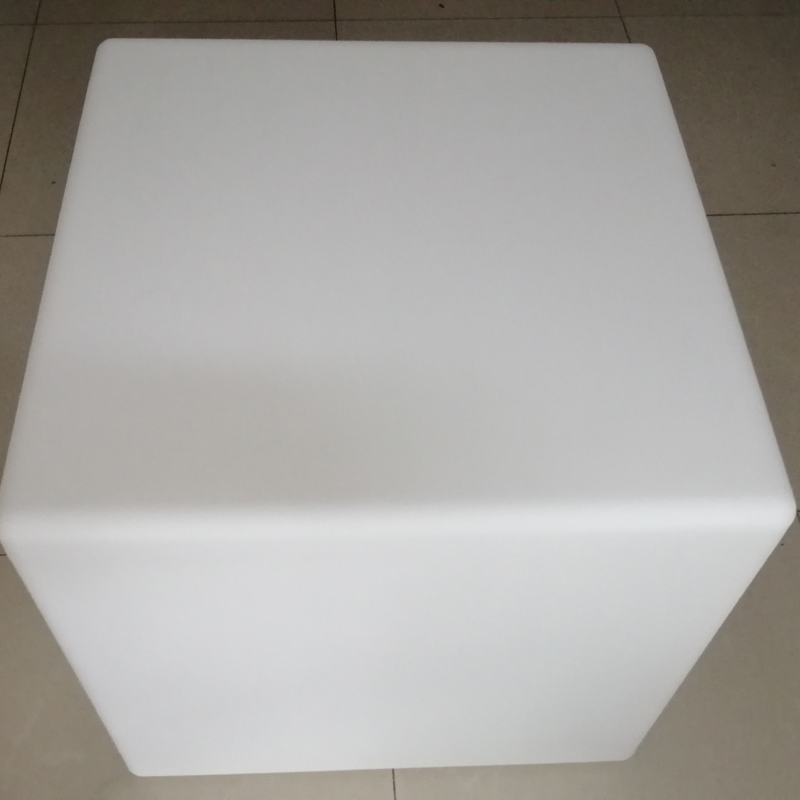 D25cm 30cm 35cm 40cm 43cm 50cm 60cm PE Cube Shell Case White PE Plastic Decoration Cube Stool Shell Case Outdoor Waterproof 1pc