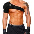 1pc Adjustable Shoulder Pad Breathable Gym Sport Care Single Shoulder Support Back Brace Guard Strap Wrap Belt Band Pad Bandage