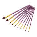 50 PCS Nylon Hair Paint Brushes Set Artist Paintbrush Lot Multiple Mediums Brushes for Watercolor Gouache Oil Painting Drawing