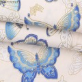 150x100cm Butterfly Prints bronzing Cotton Fabric Cloth Sewing Quilting Fabric for Patchwork Needlework DIY Handmade Material