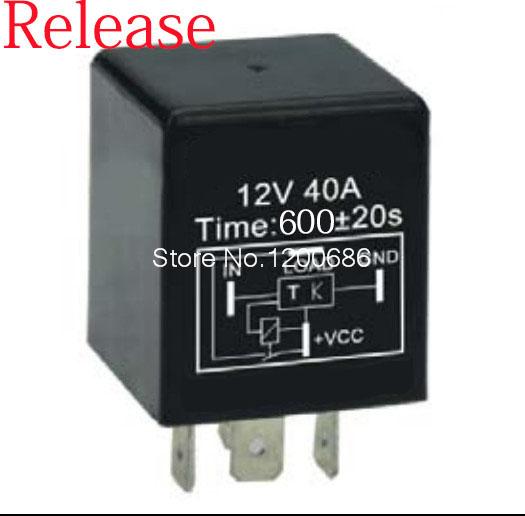 30A 10 minutes timer relay delay off after reset switch turn on Automotive 12V timer Relay SPDT 600 second delay 10M off relay