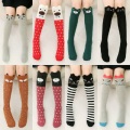 Cute Animal Socks Kids Girls Knee High Socks 3D Cartoon School Over Knee Long Socks Cotton Fox Cat Boys Leg Warmer 3-10Y