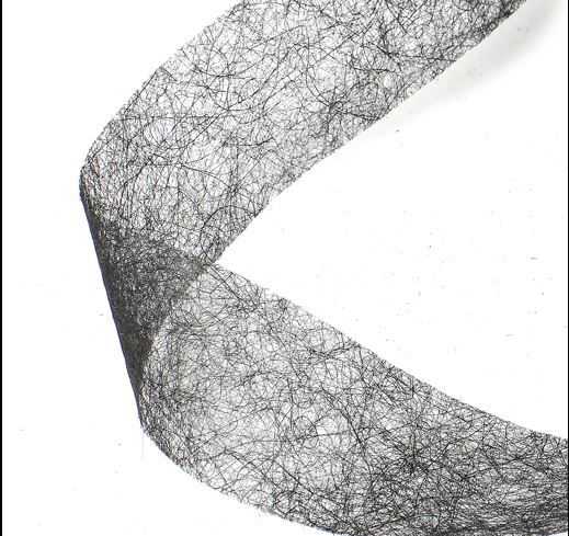 4rolls/lot 3cm*90yard Nonwoven adhesive interlining Double-sided fusible black white Interlining fabric entretela para costura