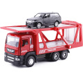 Alloy Toy Trailer With a 1/64 Small Car 8Cm (#5010-1) Open Doors W/ Lights And Sound Vehicles Transport