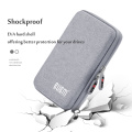 BUBM Carrying Case External Hard Disk Protection Storage Bag Power Bank USB Cable Charger External Storage HDD Case Bag
