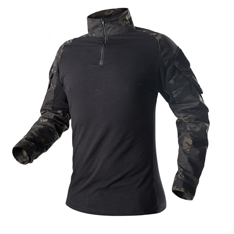 Men Outdoor Camouflage Military Tactical G3 Frog Shirt Breathable Special Forces Training Costume Combat Shooting Sports Tops