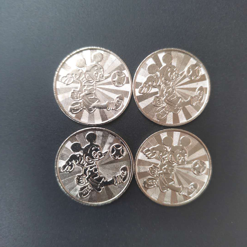 100pcs 25*1.85mm Lovely Arcade Game Coin Token Stainless Steel Coins Tokens for Arcade Amusement Cabinet Vending Machines