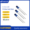 F3 blue hair blue lamp bead LED light