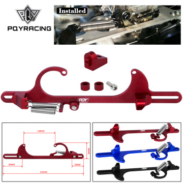 PQY - Billet Aluminum Throttle Cable Bracket For Ford cable Fit Quick Fuel 4150 and 4160 Carburetor 350 FF PQY-TCB01