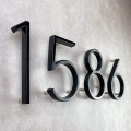 12cm Big 3D Modern House Number Door Home Address Numbers for House Number Digital Door Outdoor Sign Plates 5 Inch. #0-9 Black