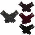 1 Pair Women Full Finger Gloves Touch Screen Gloves Cashmere Keep Warmer Driving Windproof Mittens Hiking Gloves S10 SE17