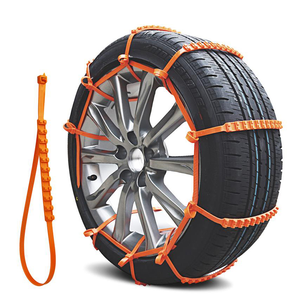 10PCS Universal Car Tires Snow wheel Chains Winter Non-slip Wearproof Anti-skid Emergency Nylon Chain for Car Truck SUV